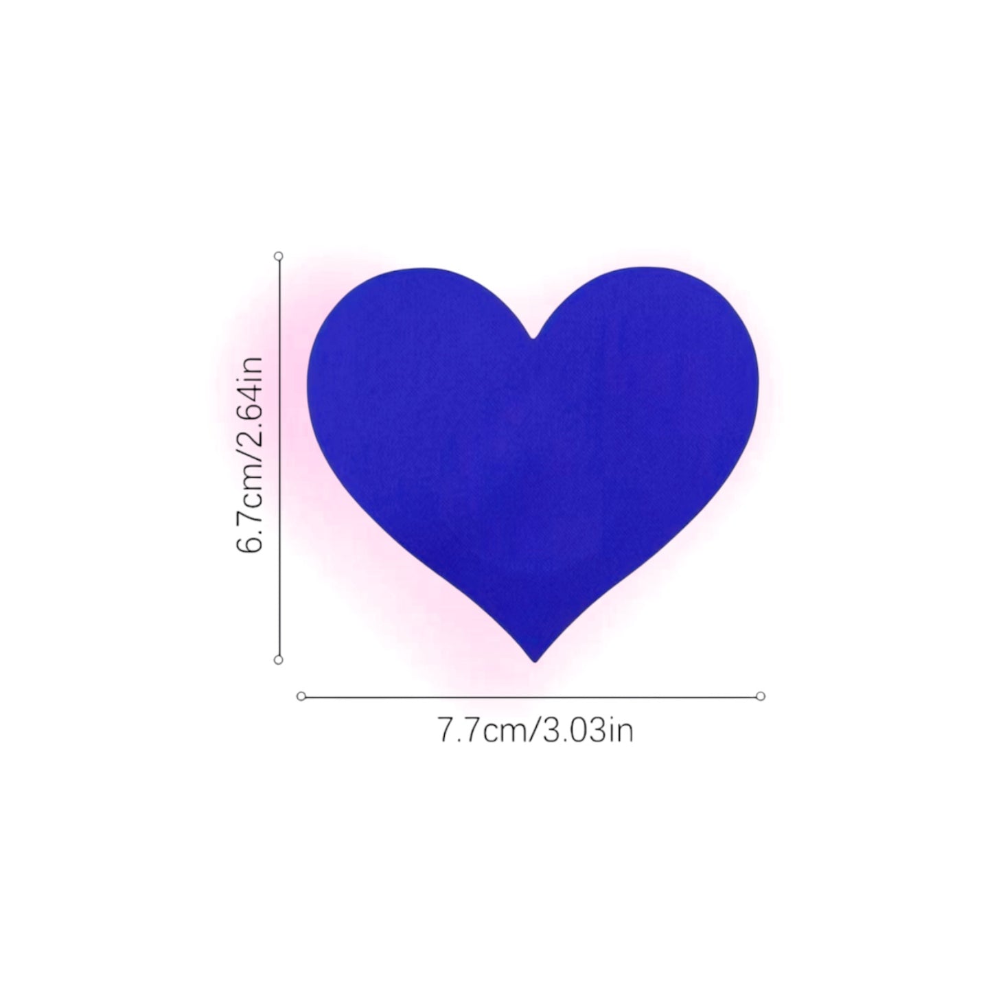 Heart Pasties - Solid Colors 1 Pair