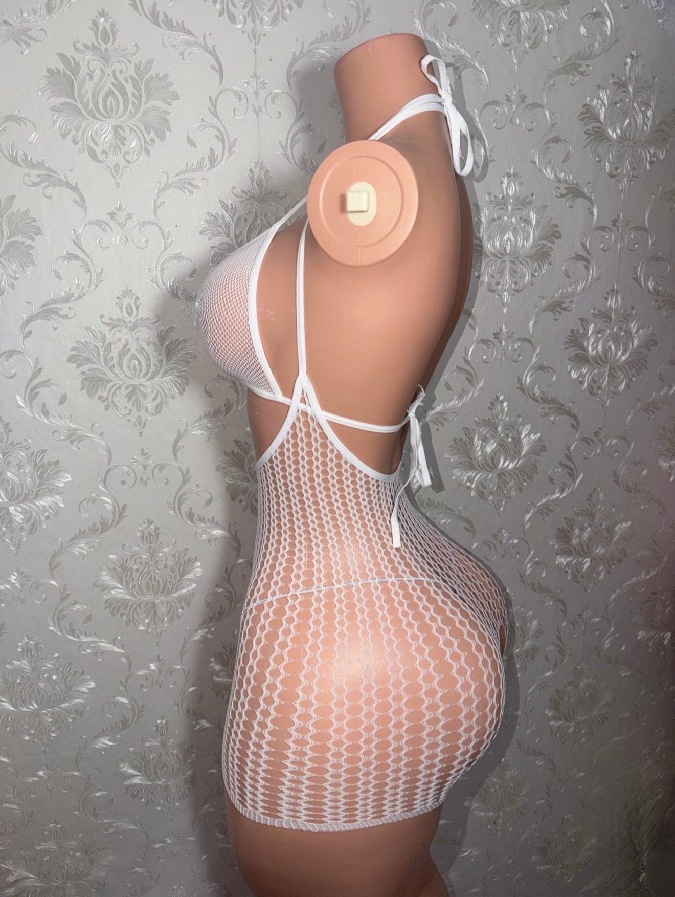 Mary Had A Little Bag Fishnet Hammock Romper 2 Piece Set Fits XS-M