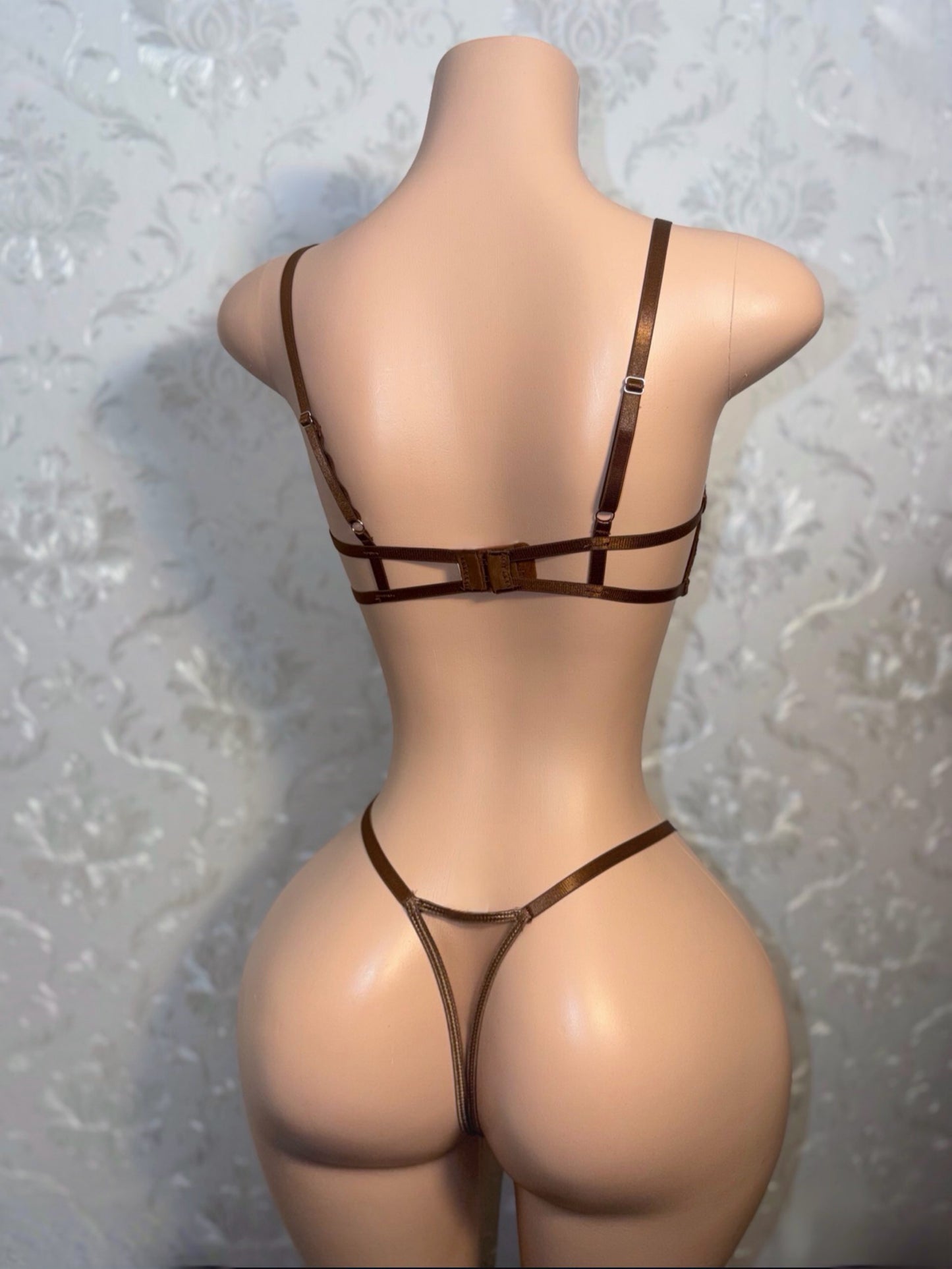 Brown Sugar Lace 2 Piece Bra and Panty Set