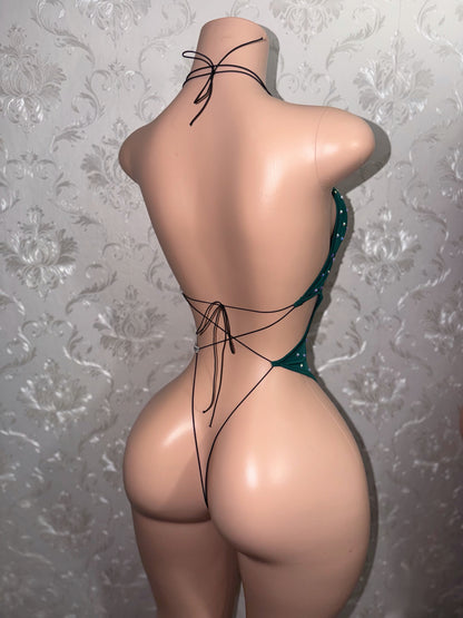 Bankroll Baddie Two Tone 2 Piece Set One Piece & Fishnets XS-L