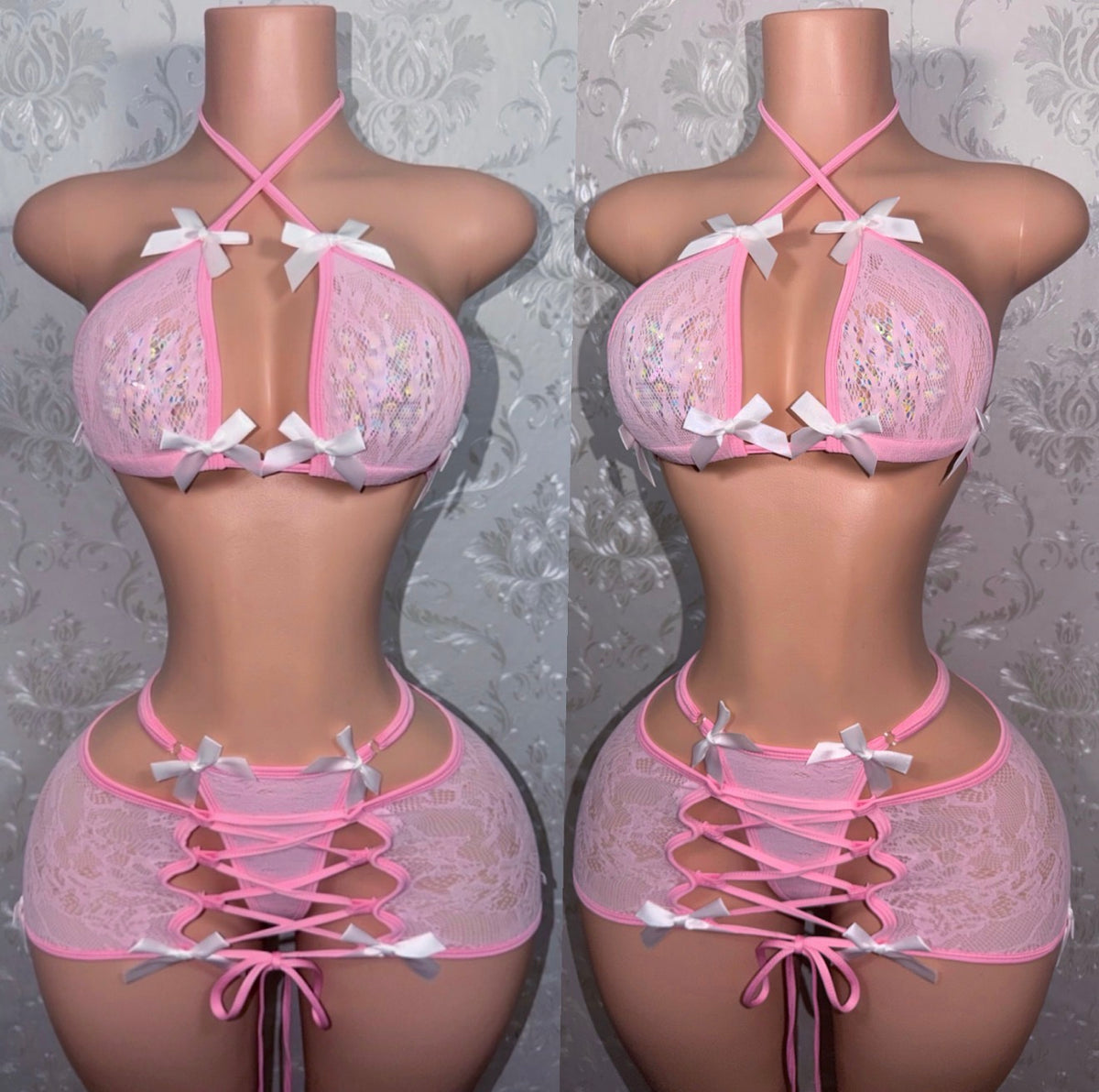 Floral Kawaii Lace Skirt Set Collection Fits XS-L