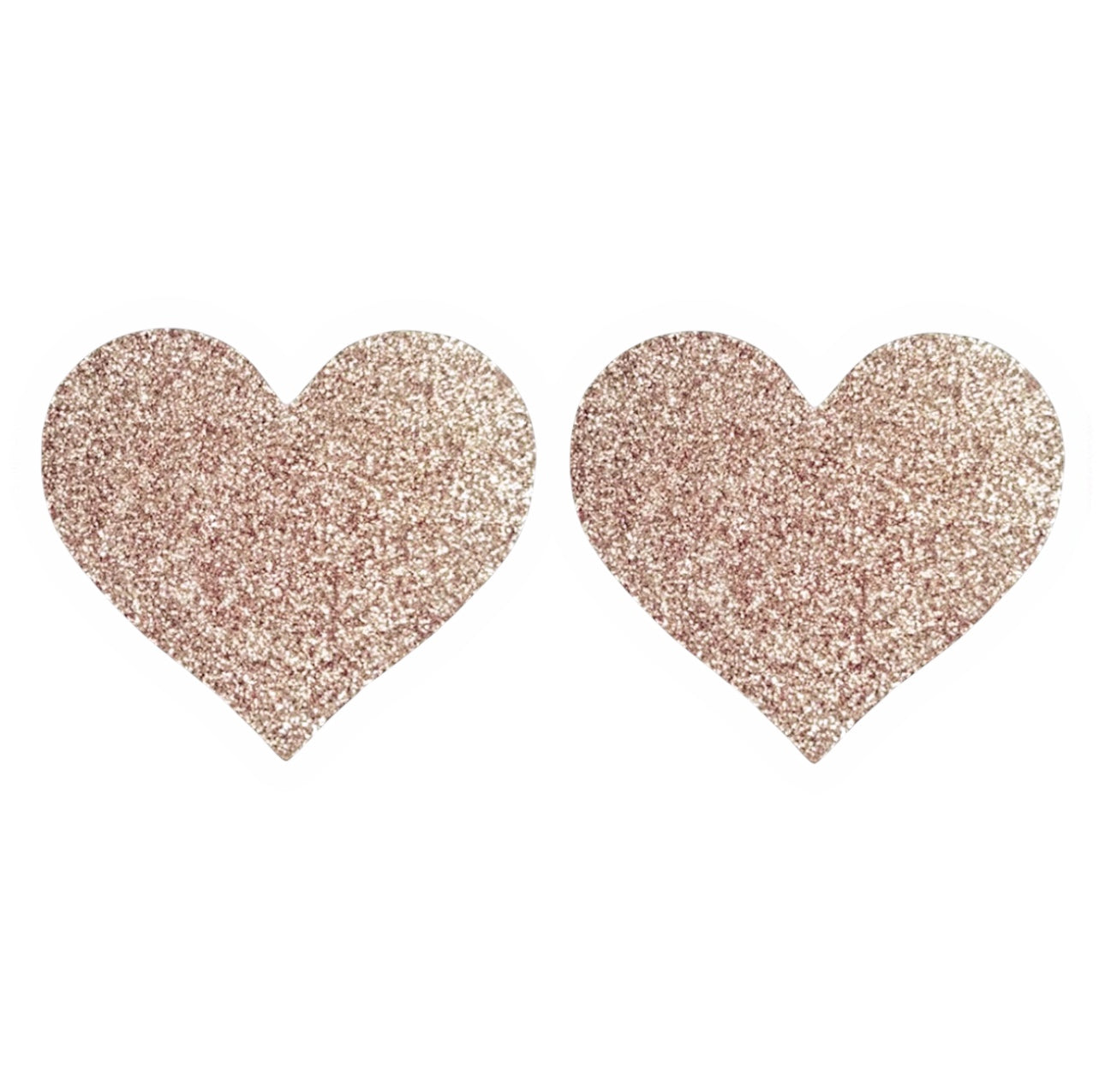 Glitter Pasties Rose Gold Heart