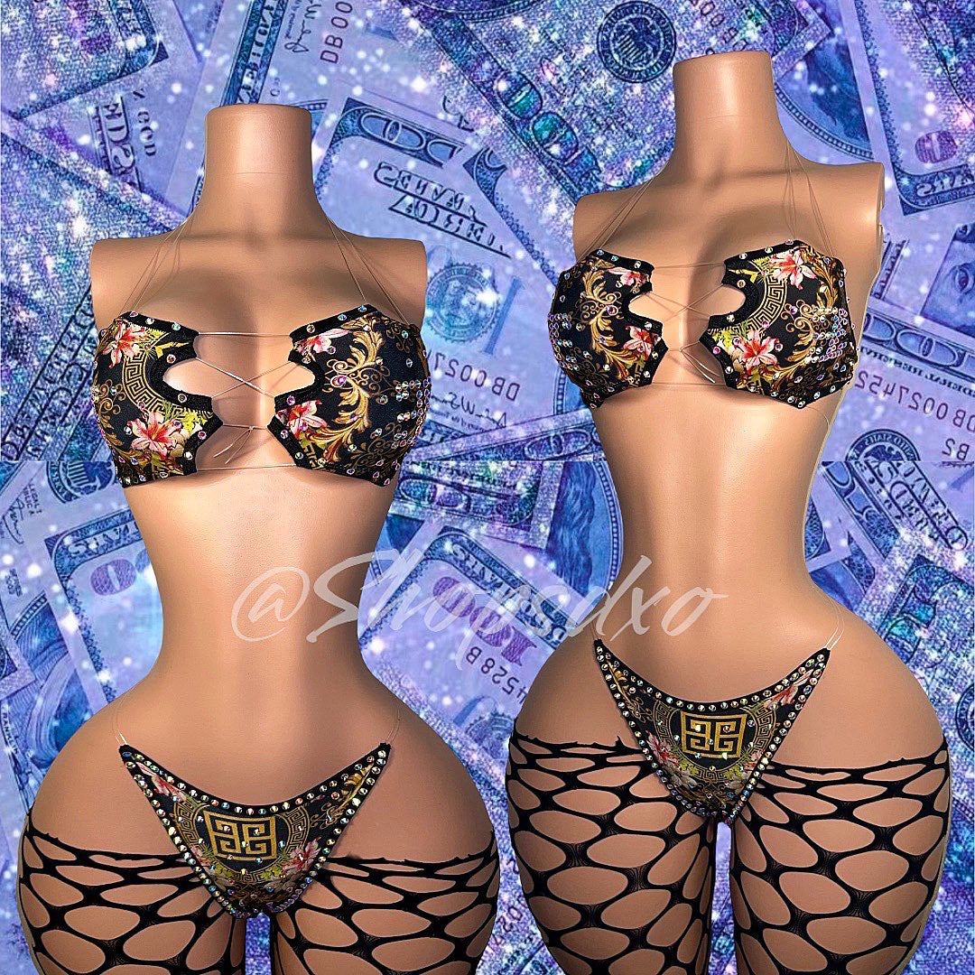 Vixen 2 Piece Optional Cutoff Fishnets