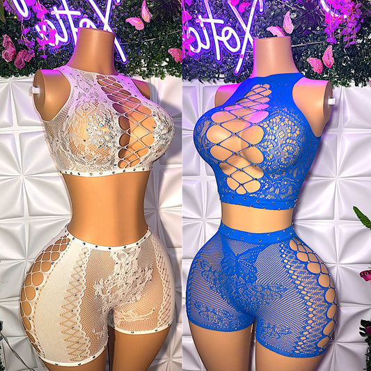 Heaven — Lace Shorts Set Fits XS-M