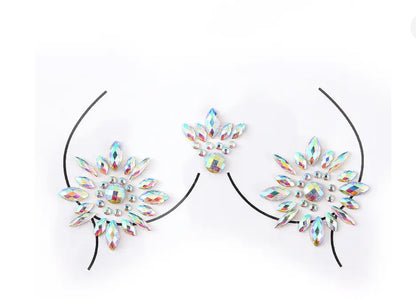 Crystal Pasties Mini Nipple Sticker 3 Piece Set