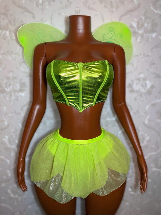 Tink Fairy Costume 4 Piece Set