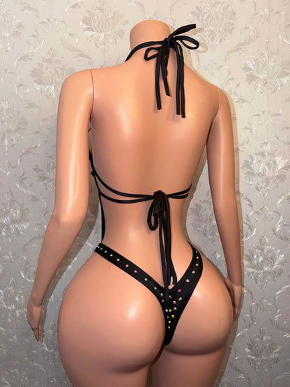 Shadé Rhinestone One Piece Fits S-M