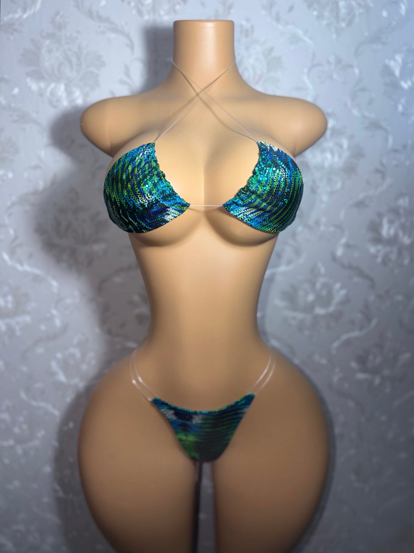 Sea Green Indya Triangle Bikini