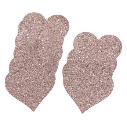 Glitter Pasties Rose Gold Heart