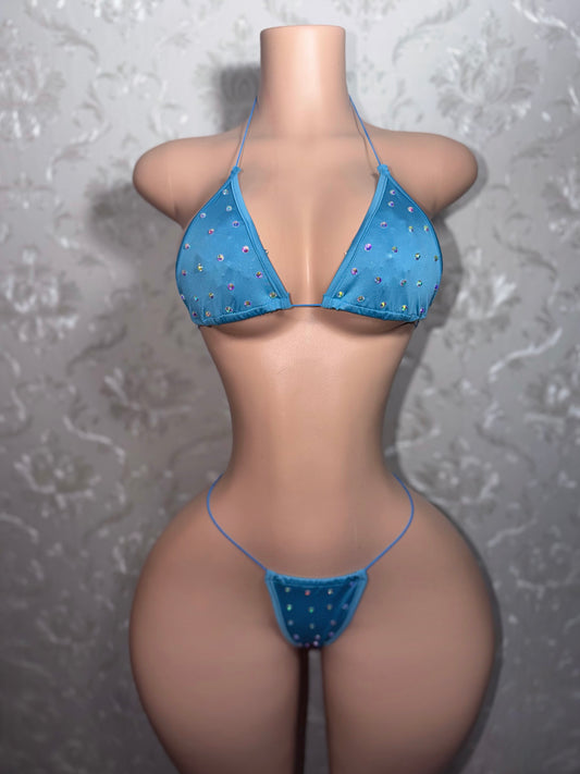 Tahiti Blue Martina Bikini Fits XS-L