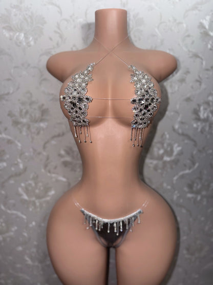 Dripping In Diamonds Crystal Bikini Birthday Set