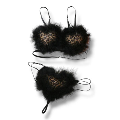 Big Purr — Fur Mesh Bikini Set