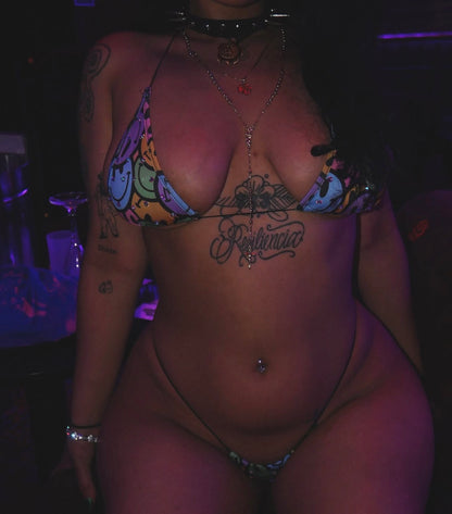 Fruity Pebbles Smiley Face Bikini