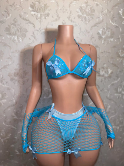 SQUIRTLE — 3 Piece Skirt Set Fits XS-L