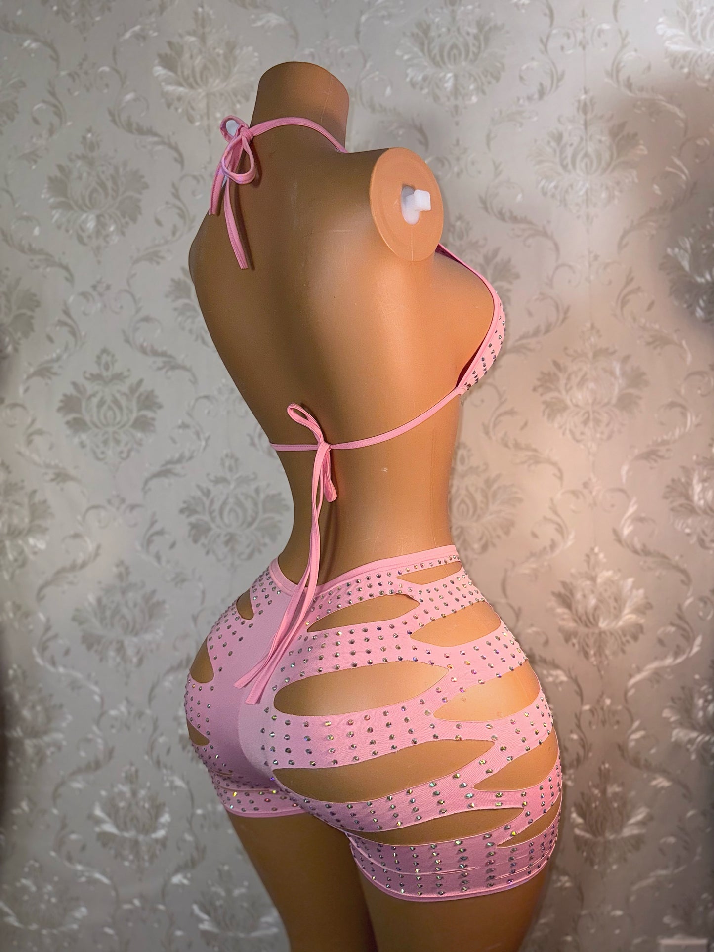 Valentina Diamond Slits Shorts Set fits S-L