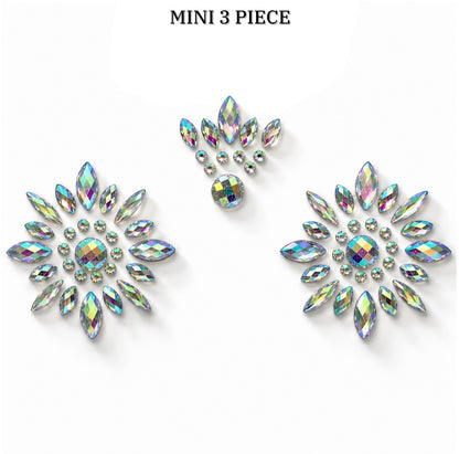 Crystal Pasties Mini Nipple Sticker 3 Piece Set