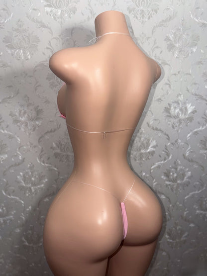 Candy Girl Charm Bikini With Baby Pink Bows