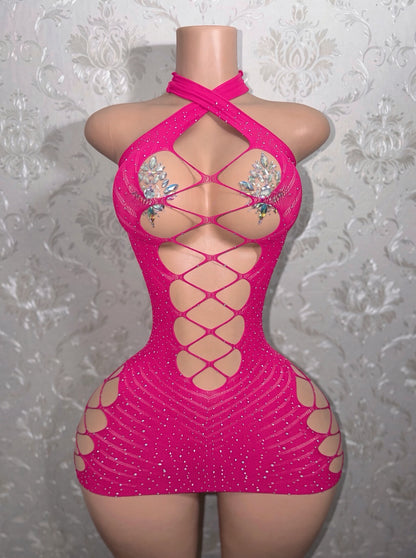 Miami Nightz Reversible Fishnet Dress XS-L