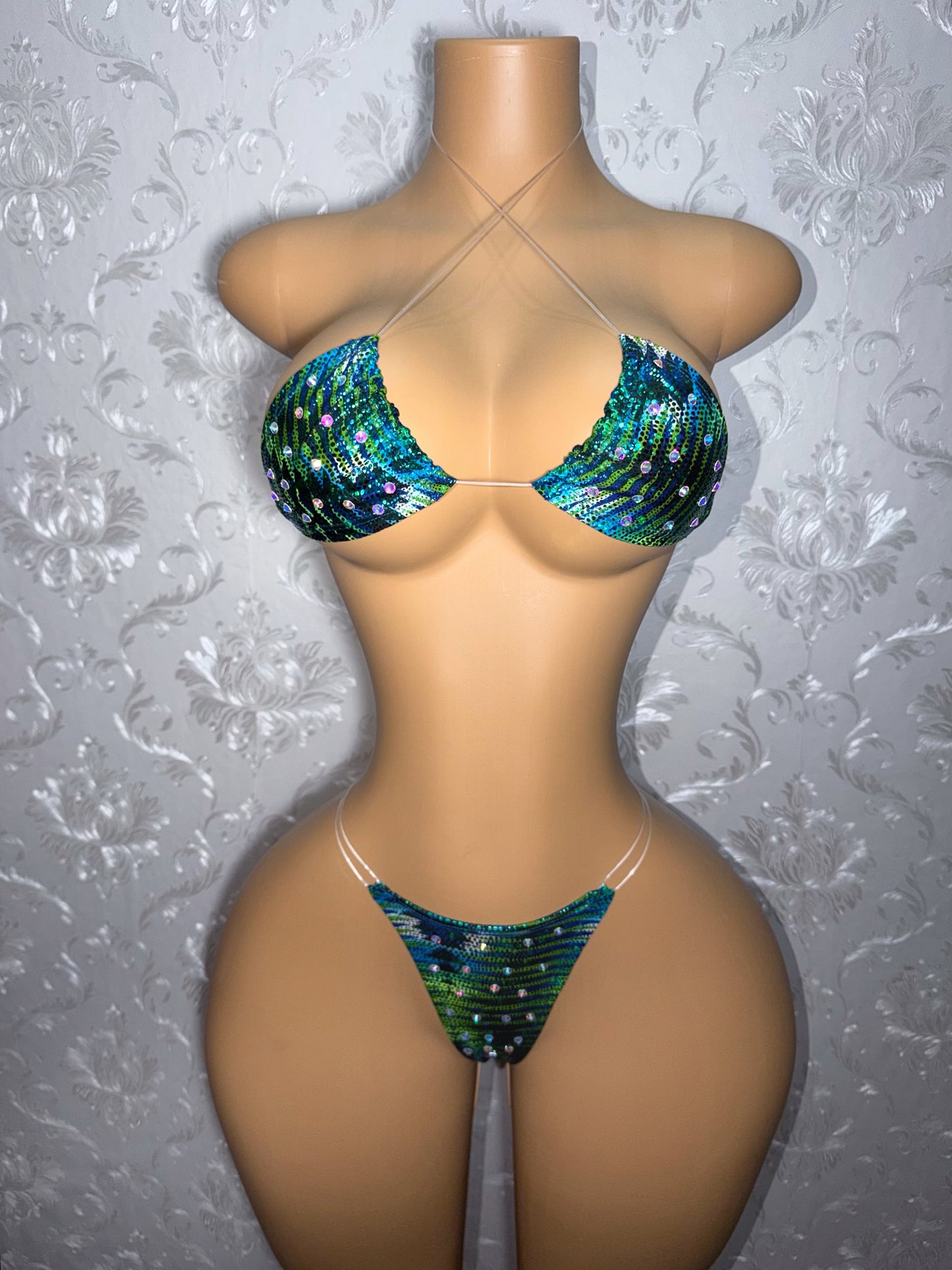 Sea Green Indya Triangle Bikini