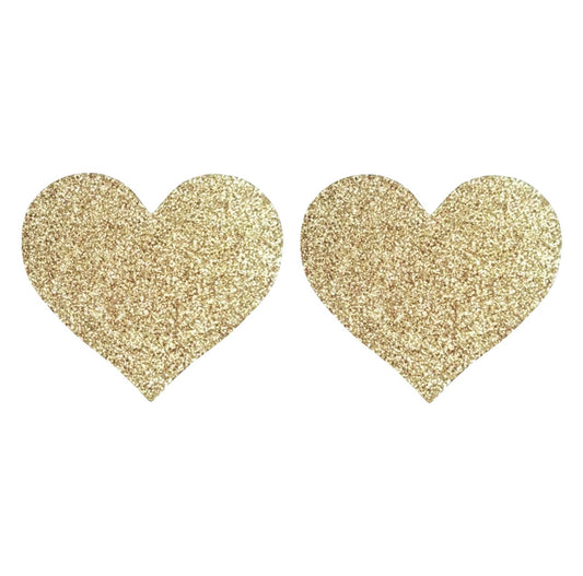 Glitter Pasties Champagne Heart