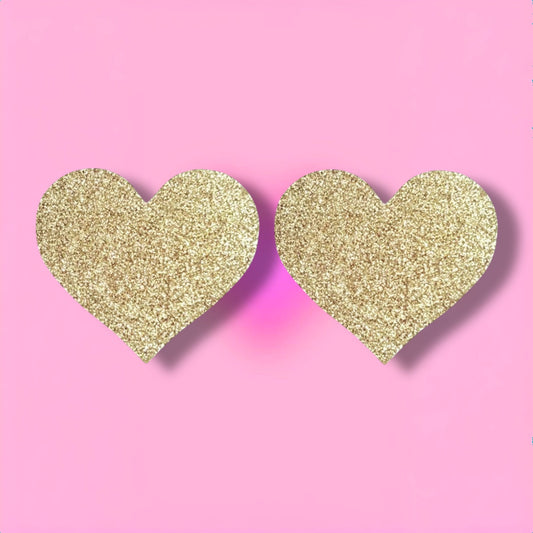 Glitter Pasties — Champagne Heart