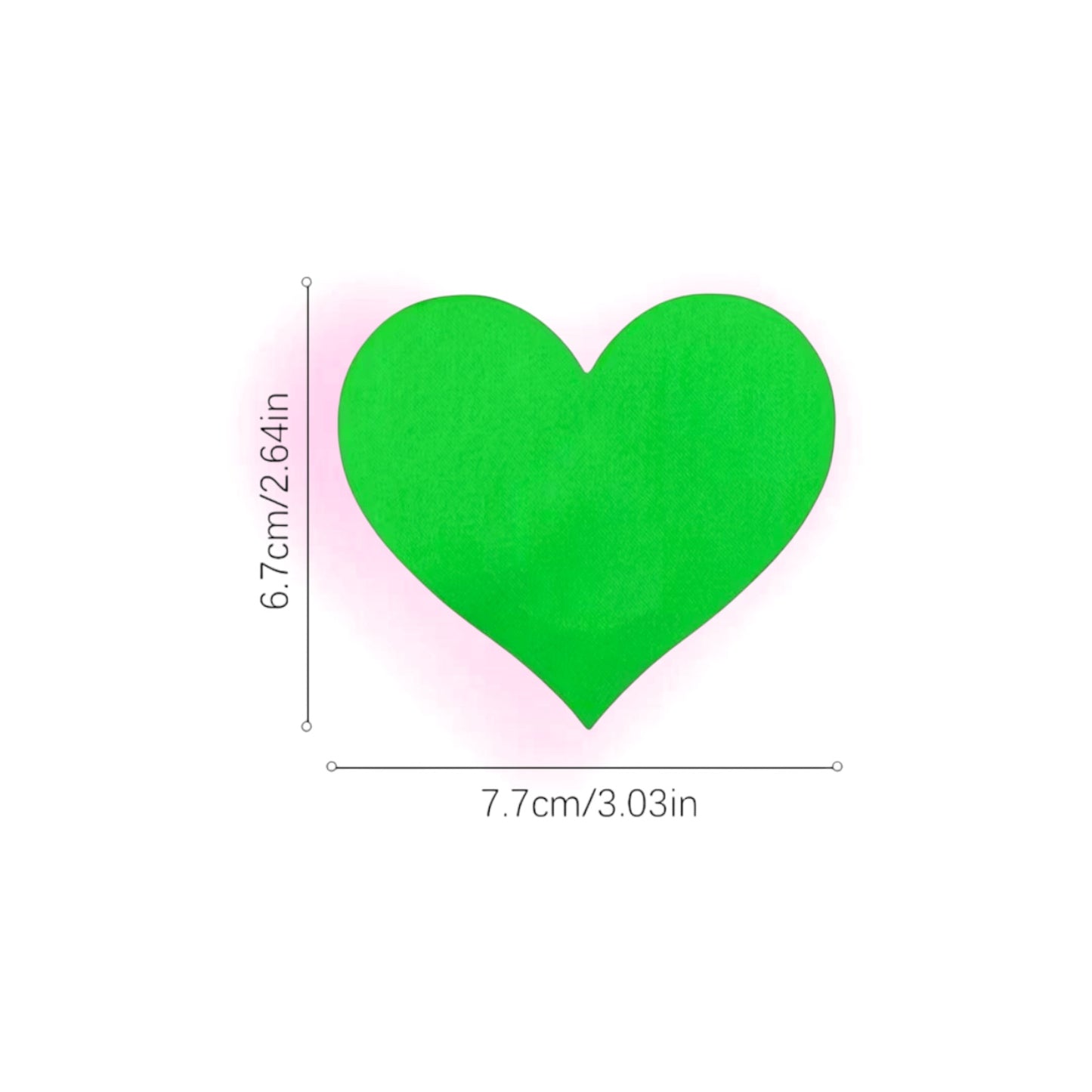 Heart Pasties - Solid Colors 1 Pair
