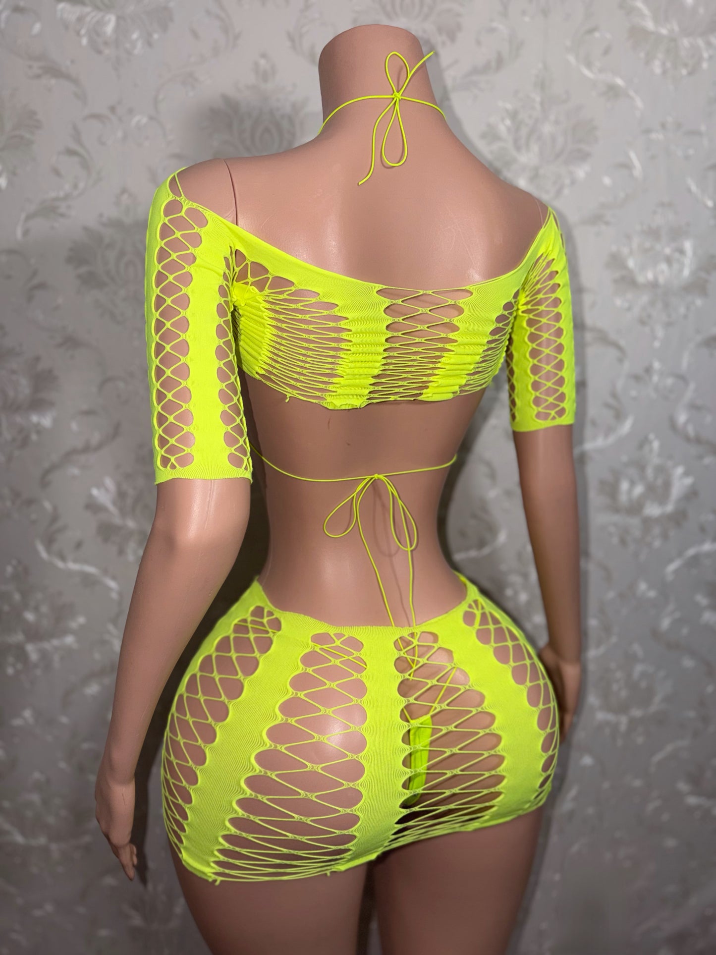 Karma Electra 4 Piece Fishnet Skirt Set Fits XS-L