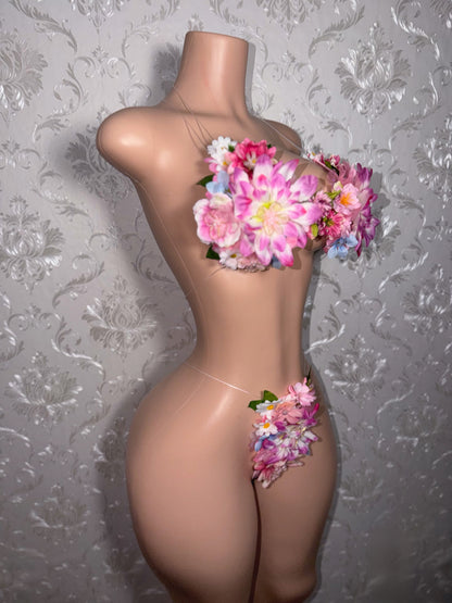 Eden Hyper-Realistic 3D Floral Bikini [Custom 1 of A Kind Remakes Only]