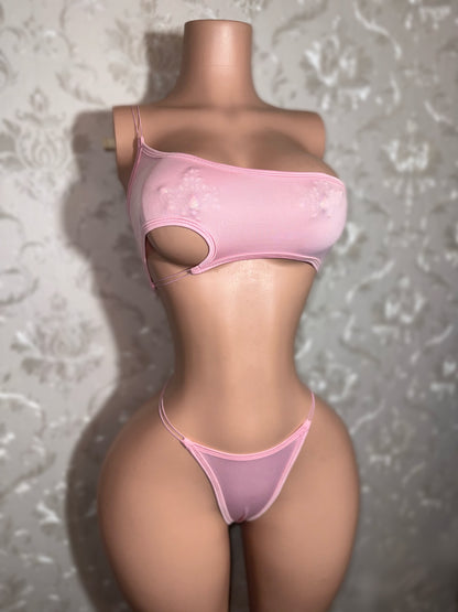 Strawberry Mylk Asymmetrical 2 Piece