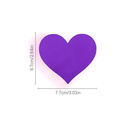 Heart Pasties - Solid Colors 1 Pair