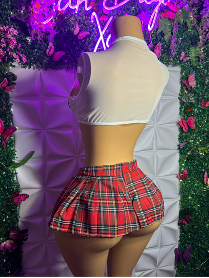 School Girl — 3 Piece Mini Skirt Set