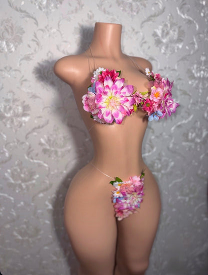 Eden Hyper-Realistic 3D Floral Bikini [Custom 1 of A Kind Remakes Only]