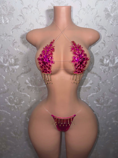 Dripping In Diamonds Crystal Bikini Birthday Set