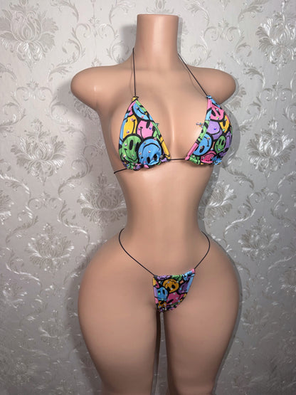 Fruity Pebbles Smiley Face Bikini