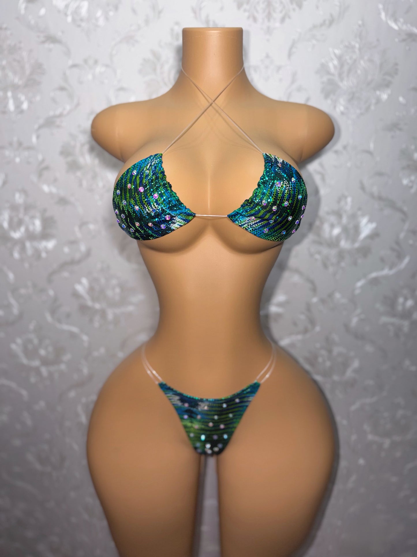 Sea Green Indya Triangle Bikini