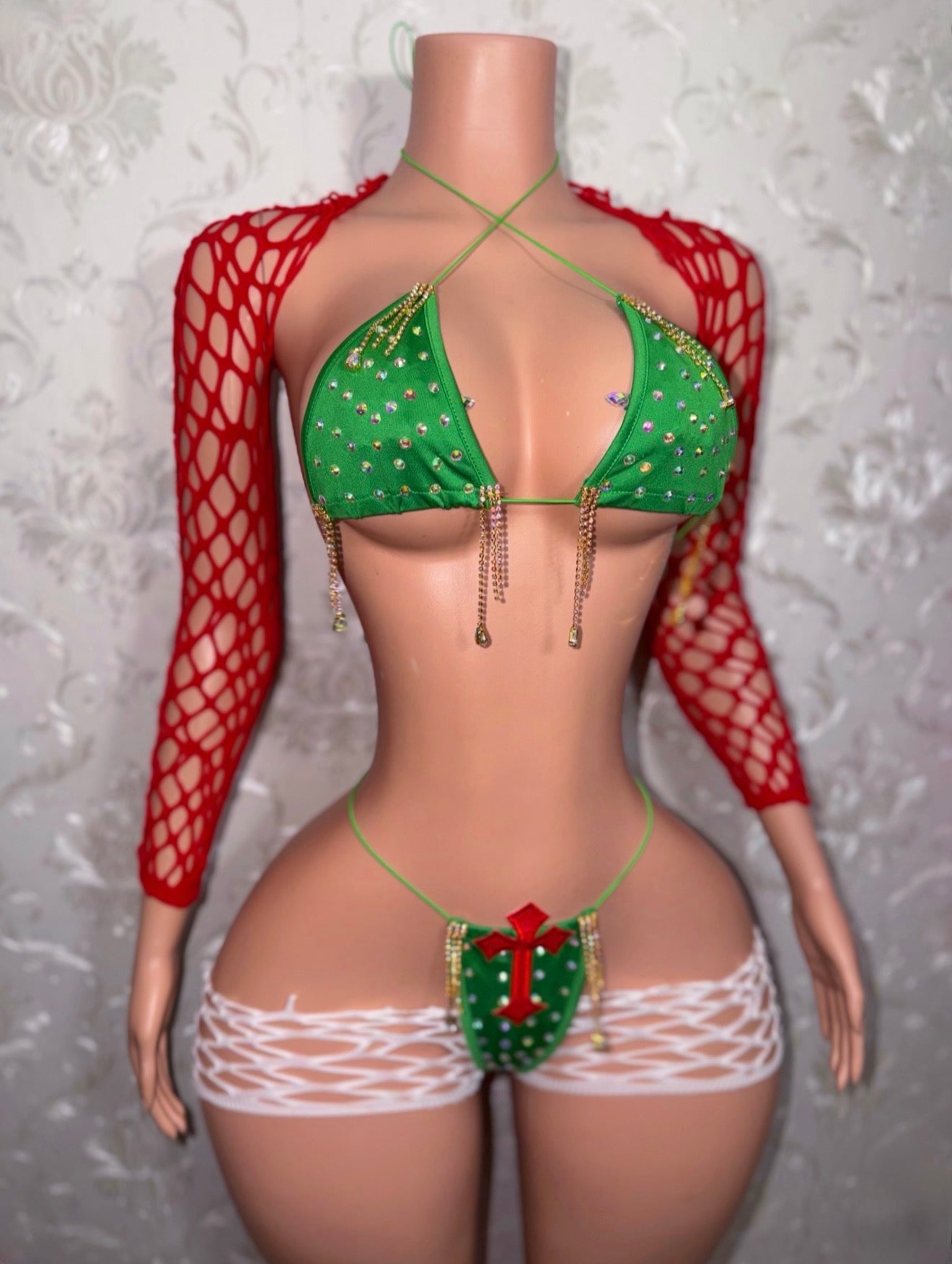 La Fuega 2 Tri Color Tassel Bikini Set XS-L