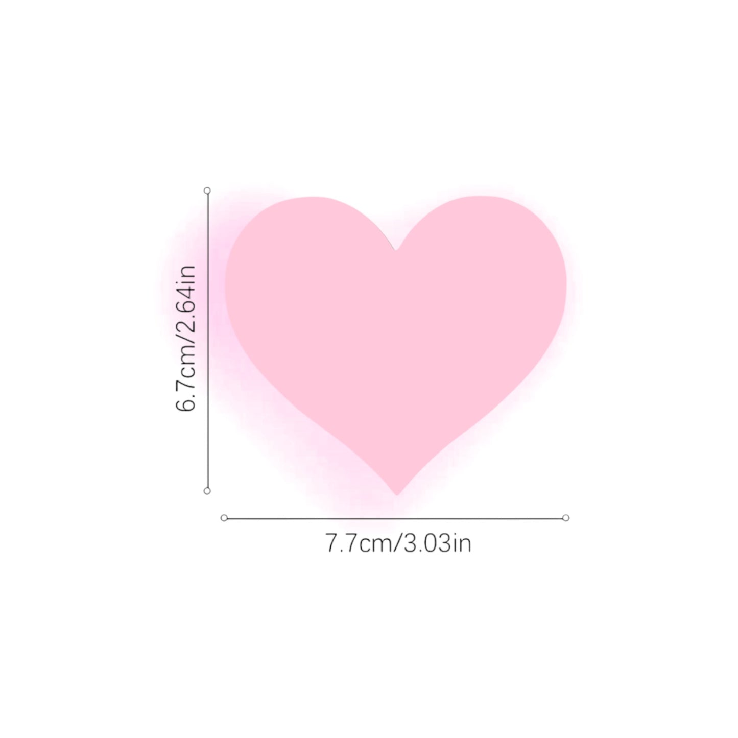 Heart Pasties - Solid Colors 1 Pair