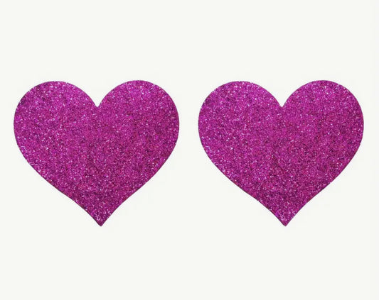 Glitter Pasties — Purple Heart