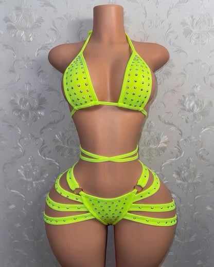 Georgia Peach Booty Cage Shorts Set Fits S-L