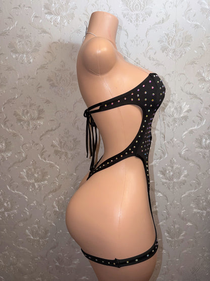 Brooklyn Rhinestone Romper Fits S-L