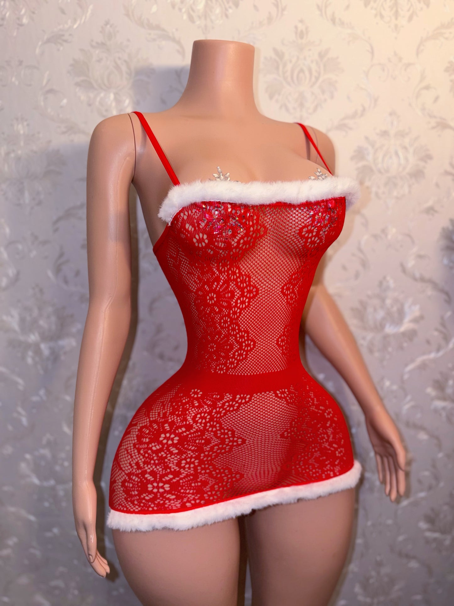 Slay Bella 3 Piece Dress and Thigh High Stockings Set Fits XS-L