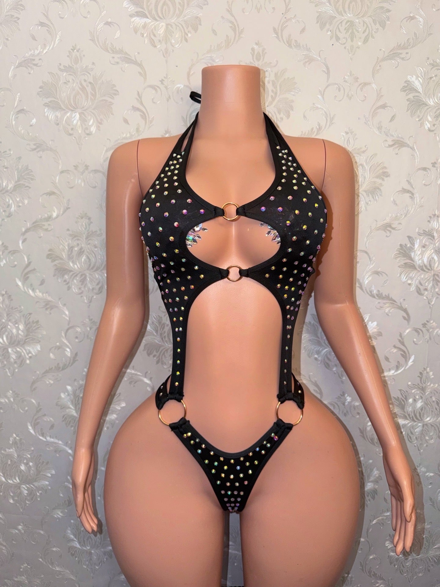 Shadé Rhinestone One Piece Fits S-M