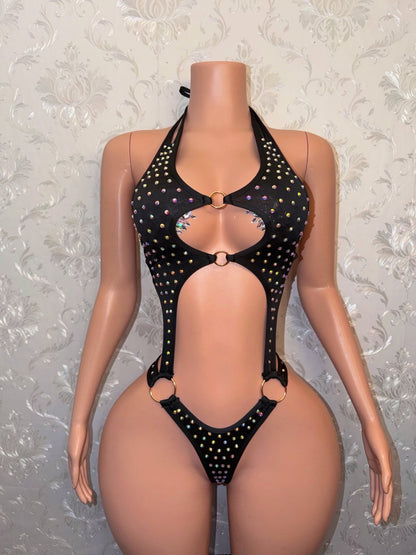 Shadé Rhinestone One Piece Fits S-M