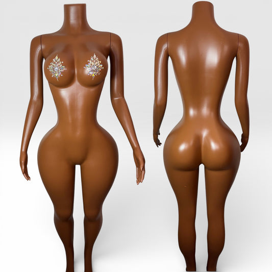 BBL Mannequin — Brown Skin Mannequin With Arms (Email for availability)
