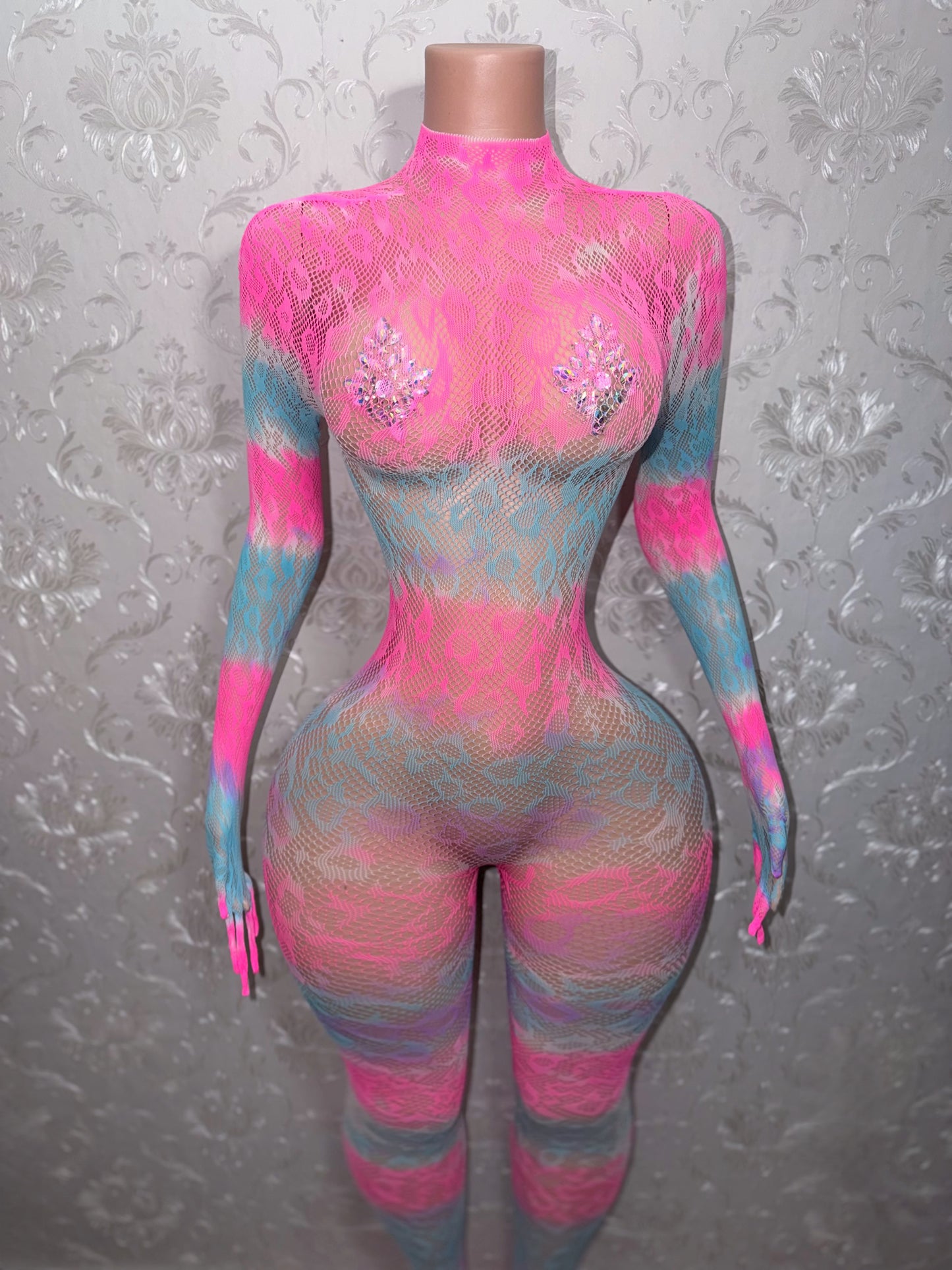Cotton Candy Sherice Fishnet Bodystocking One Size Fits All