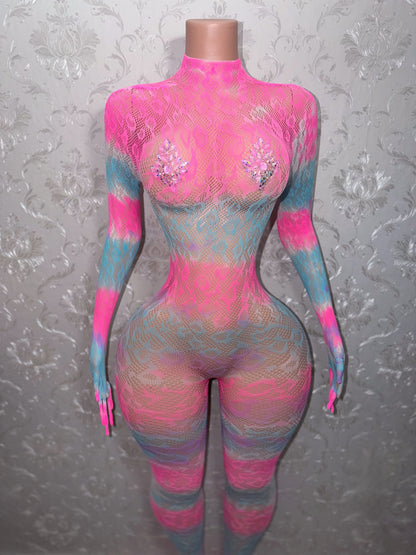 Cotton Candy Sherice Fishnet Bodystocking One Size Fits All