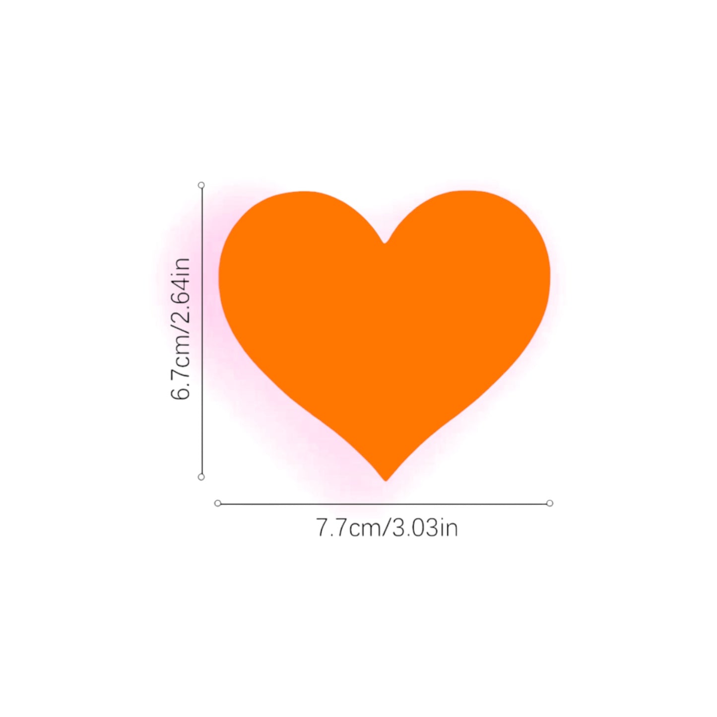 Heart Pasties - Solid Colors 1 Pair