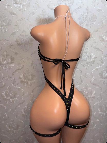 Brooklyn Rhinestone Romper Fits S-L