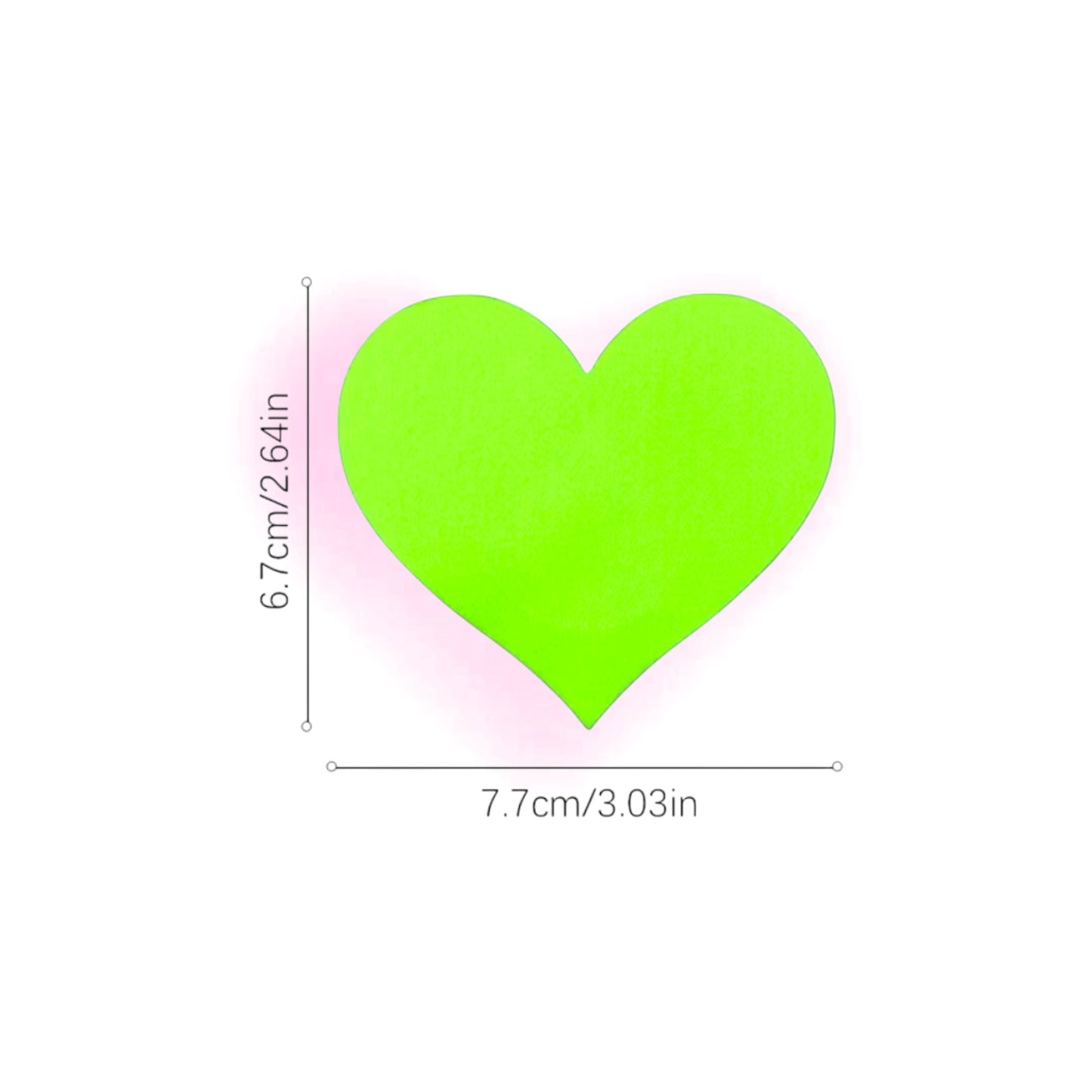 Heart Pasties - Solid Colors 1 Pair