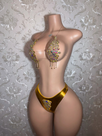 High Priestess Gold Crystal Birthday Set